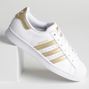 Adidas Gold Superstars Women’s 9 - Only worn once